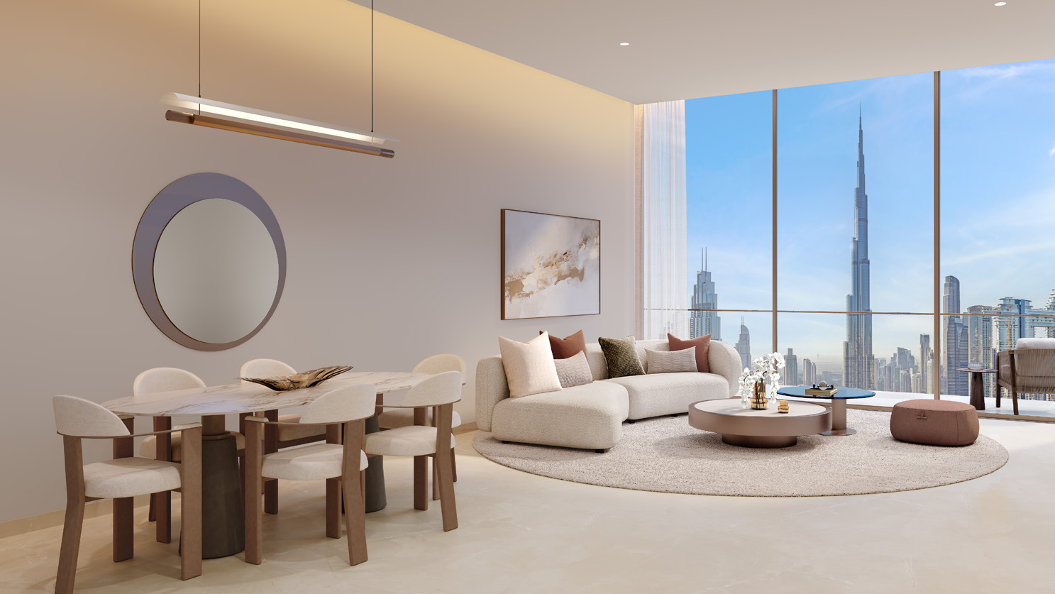 Sol Luxe residence interior architectural rendering