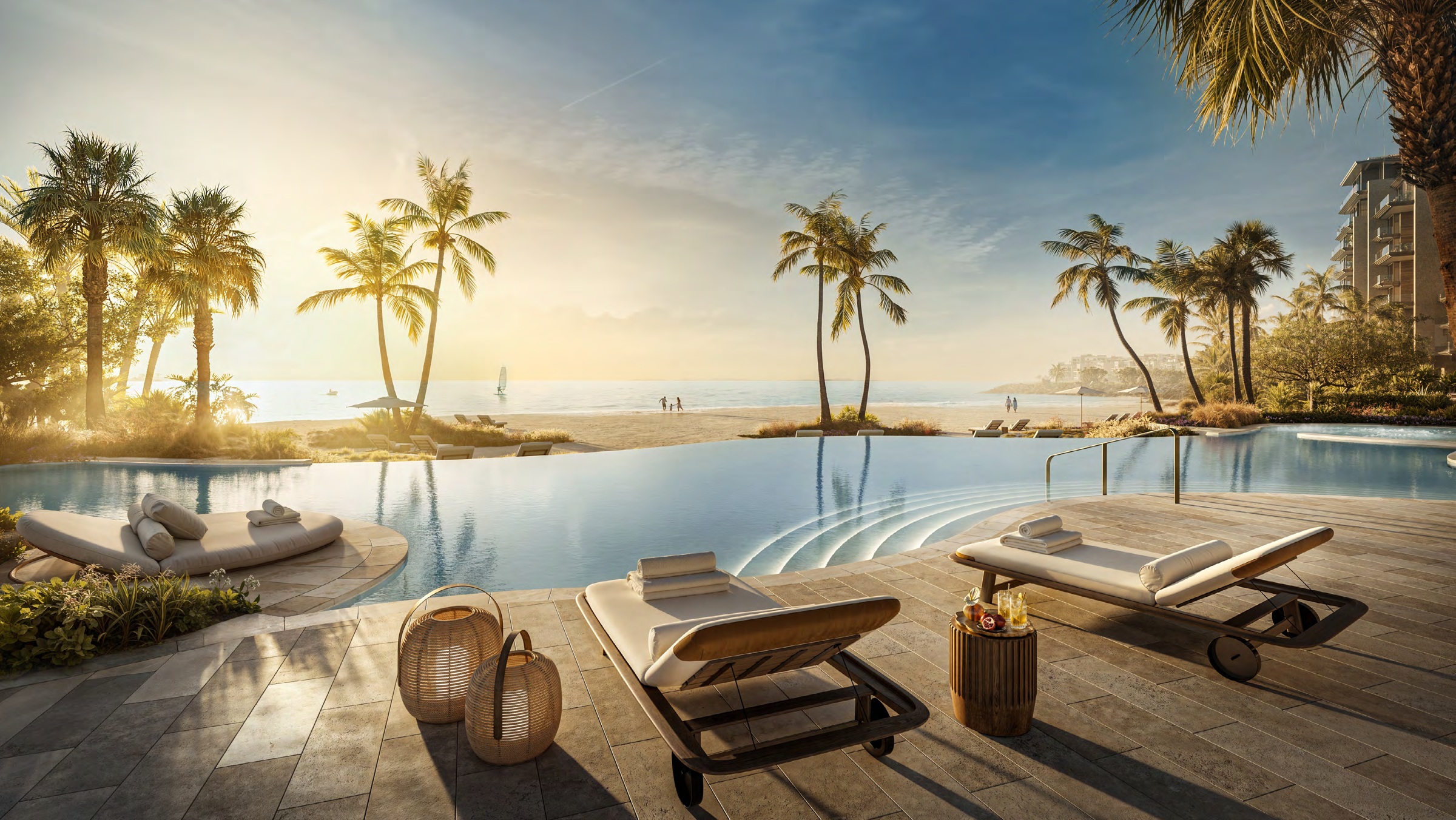 Solaya beachfront swimming pool developer rendering