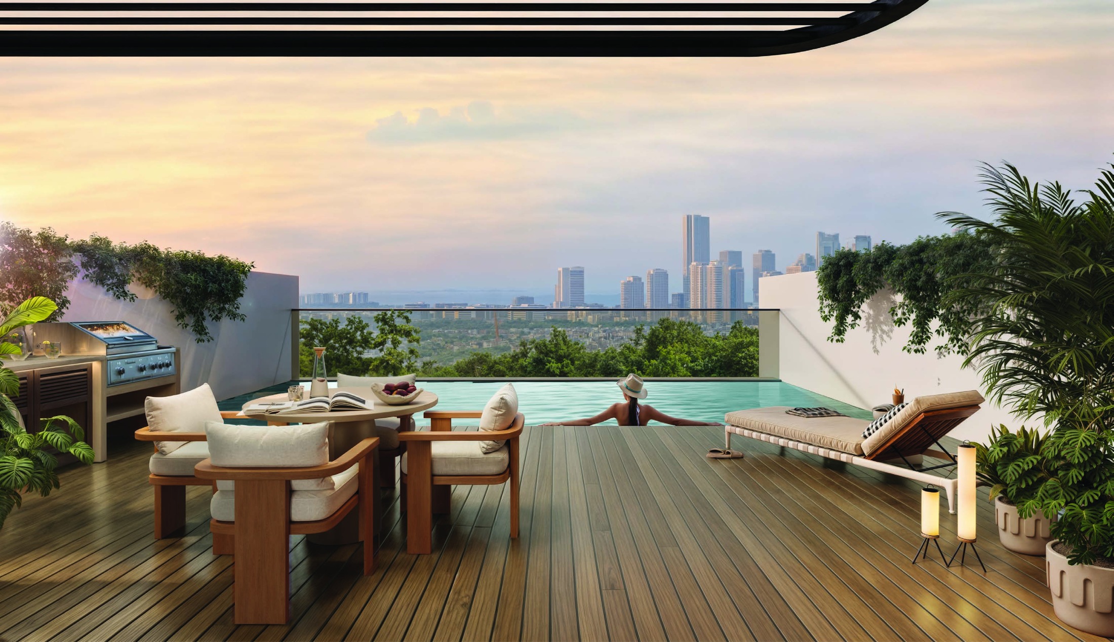 Sol Terra Casa private rooftop plunge pool developer rendering