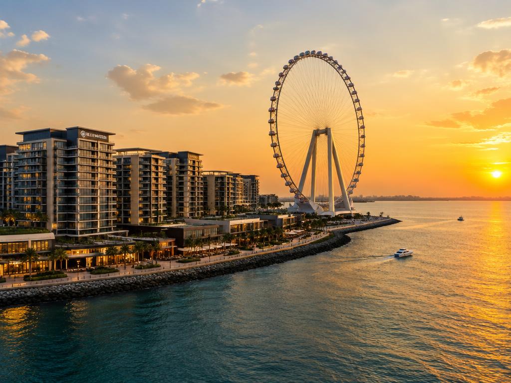 Waterfront villas on Bluewaters Island, Dubai